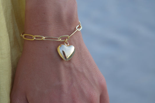 Chunky Heart Bracelet
